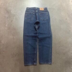 Vintage Levi's 550 relaxed fit men's dark wash jeans paper tag 2002 Y2K‎ 34